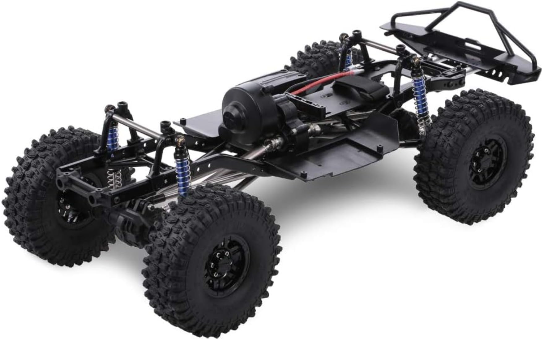 scx10クローンシャーシ　未走行ボディ2枚と深リムホイール＆タイヤセット For SCX10 II 90046 90047 1/10 313mm 12.3インチホイールベース