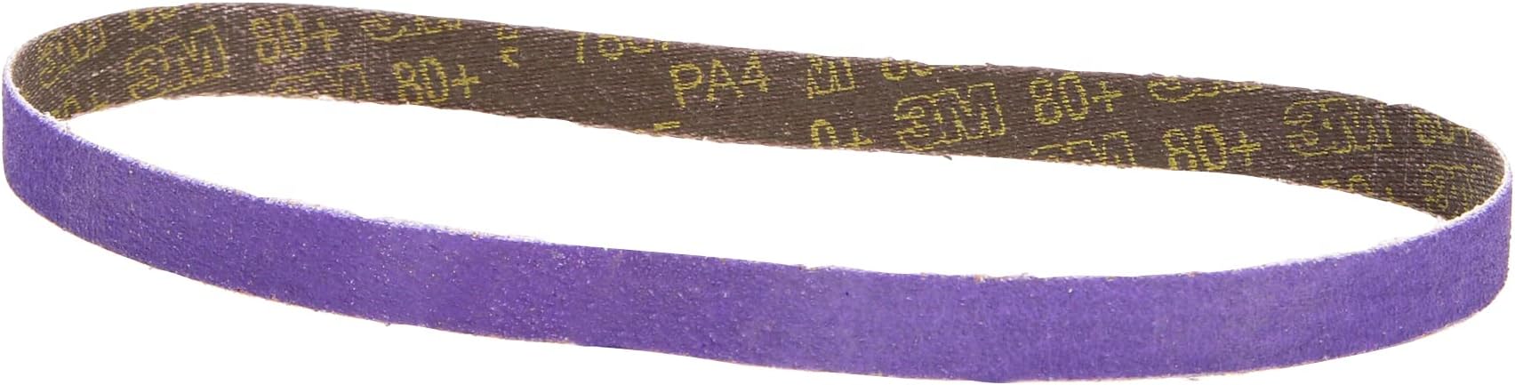 Cubitron II File Belt, 33446, 80+ Grit, 1/2 in x 18 in, File Belts, Resin Bonded, Spot Weld Removal, Pack of 10