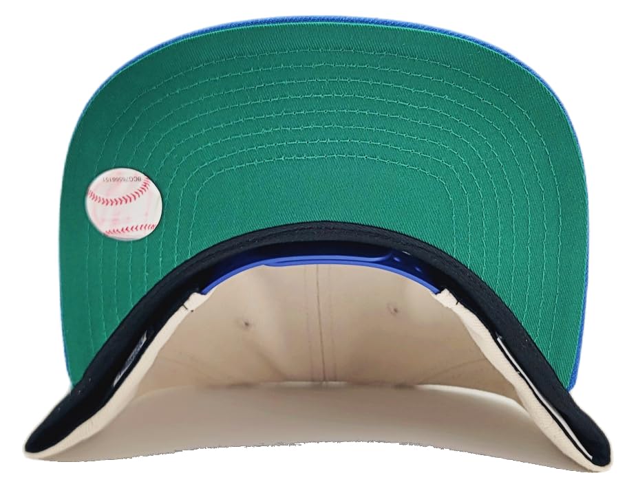 Mitchell & Ness Atlanta Braves Gorra Snapback Azul Crema miniatura 7