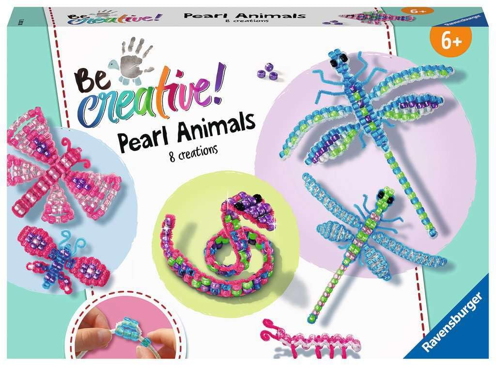 Ravensburger BeCreative zwierzęta z koralikami, DIY dla dzieci w wieku 6 lat i starszych