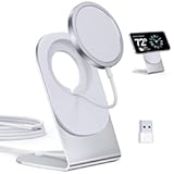 Magnetic Wireless Charger Mag-Safe Charger for iPhone 17&sol;16&sol;15&sol;14&sol;13&sol;12 Series Convertible Magnet Wireless Charging Stand&sol;Pad with 5ft Cable for iPhone and AirPods 2&sol;3&sol;Pro 2&sol;Pro