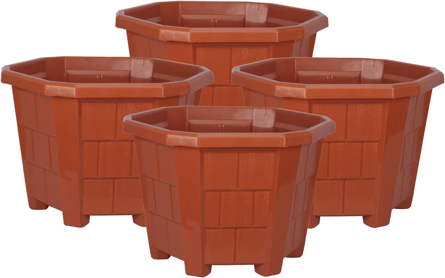 UGAOO UV Treated Large Plant Pots for Big Size Plants (24 inch Brown