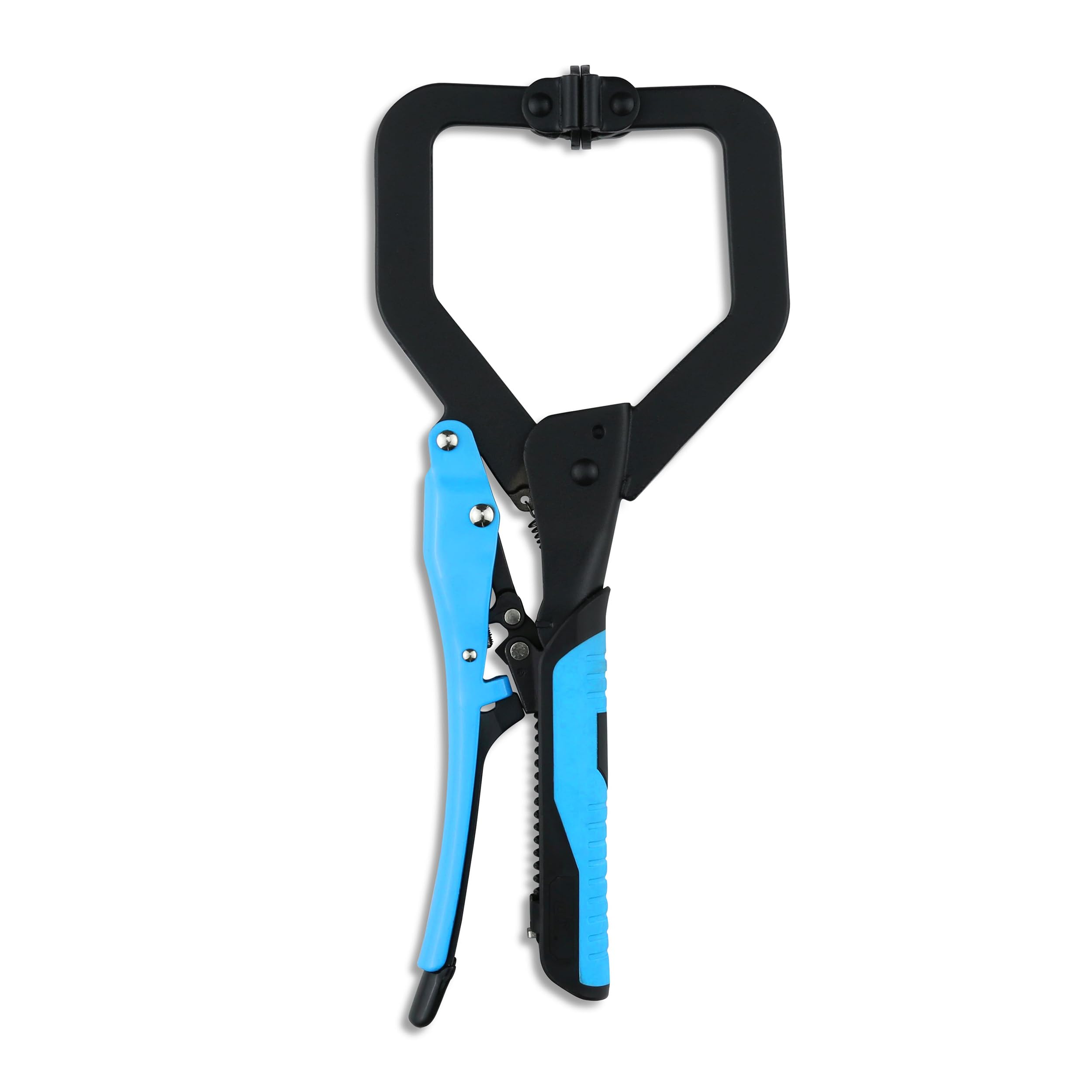 OX Pro Auto Adjust C Clamp with Swivel Pad - 11"/ 280mm, Heavy Duty Steel, Patented Locking Mechanism, TPR Comfort Grip Handle, Perfect for Welding, Wood & Metal Working, OX-P204802