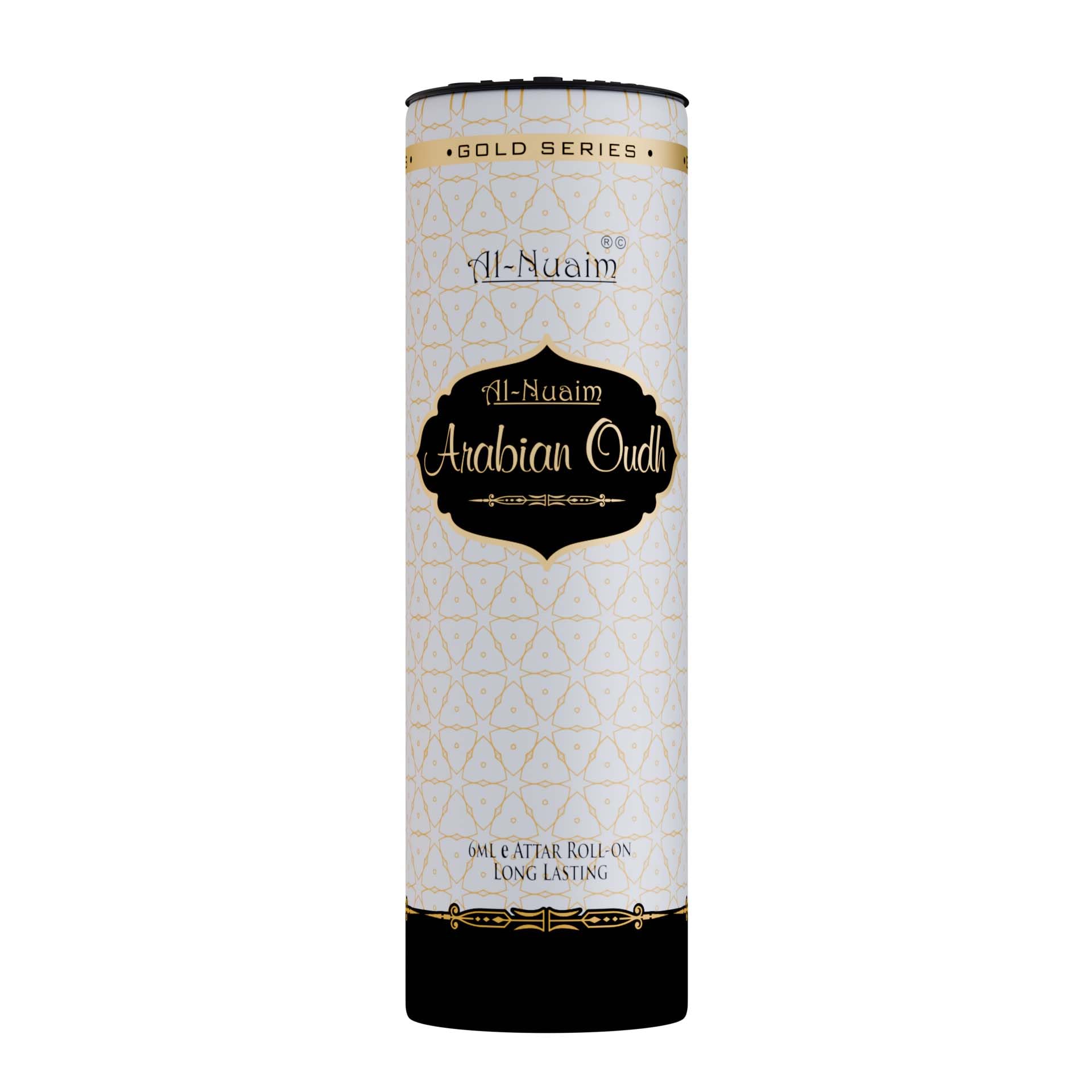 Al-Nuaim Barrel Series Arabian Oudh Attar Roll On for Men & Women - 6ml | Alcohol Free Fragrance