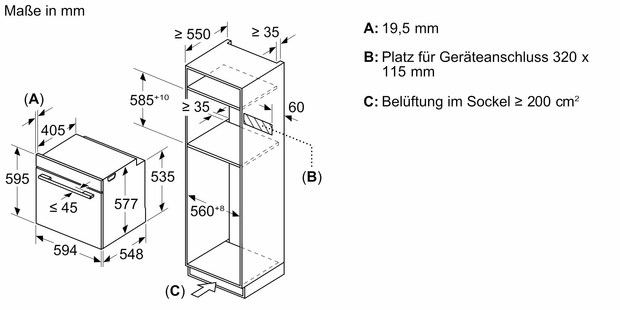 Bosch HMG778NB1 Einbau-Backofen Serie 8 60x60cm Mikrowellenfunktion Heißluft sanft Boost-Funktion Schwarz