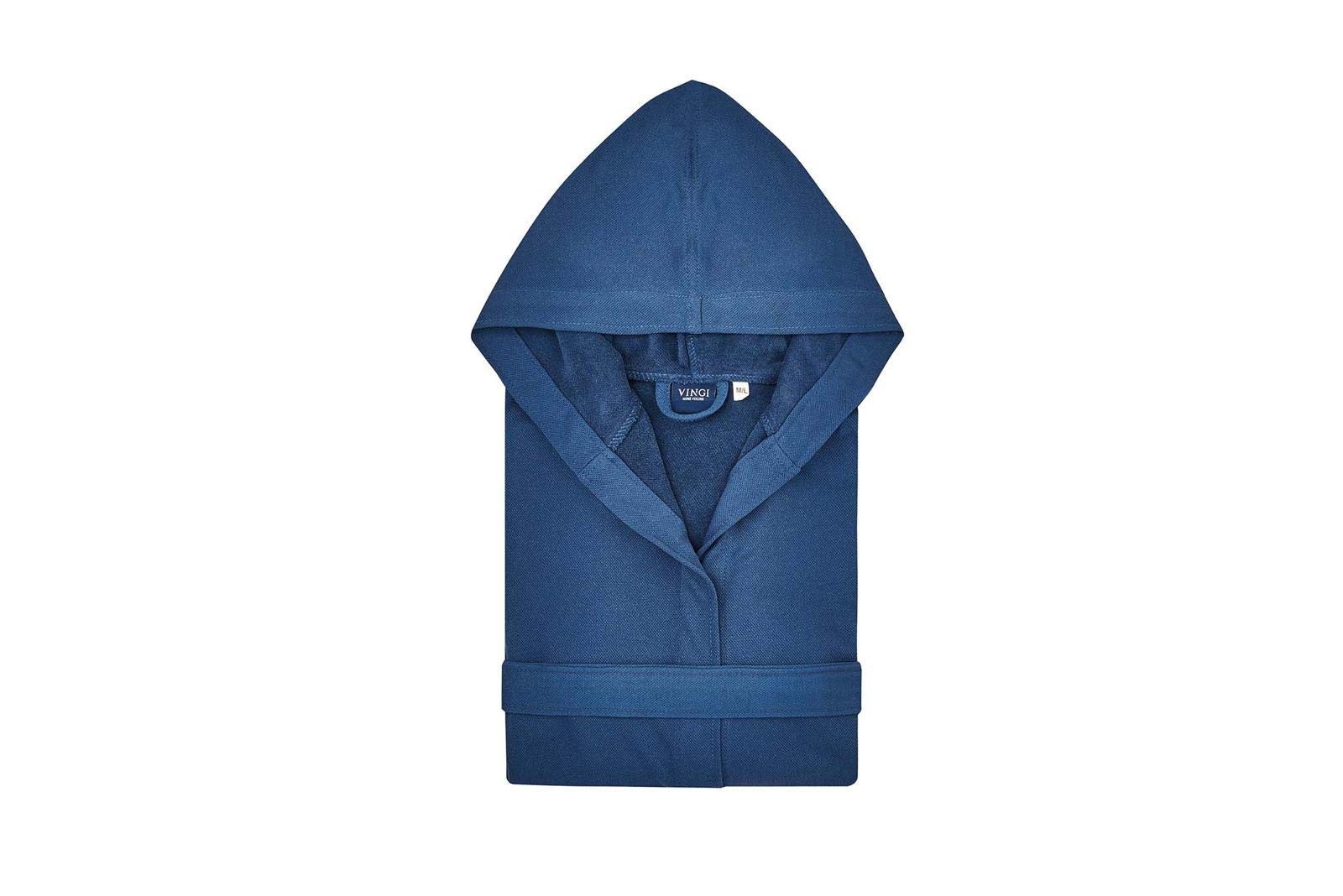 Accappatoio Unisex Lisbon - Morbido, Con Cappuccio, In Cotone E Lycra - Taglia M/L - 2