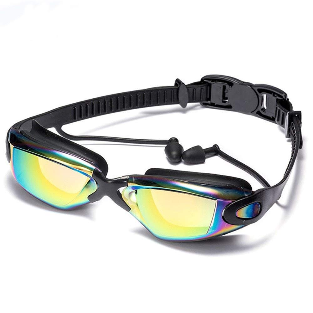 Occhialini da Nuoto, Regolabile Occhialini da Nuoto, Anti-Nebbia Protezione UV di Nuotata Occhiali for Unisex Adulto Uomini Donne Gioventù Scherza Il Bambino(Blue,White)