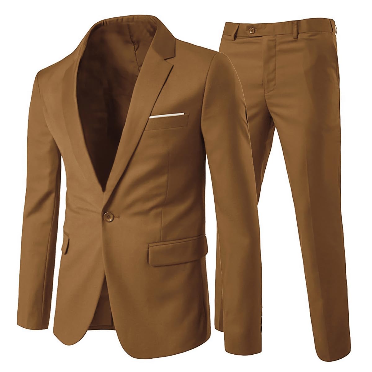 Allthemen Abiti da Uomo Abito da Sposa Slim Fit a 2 Pezzi Abito da Lavoro con Un Bottone Giacche Blazer Pantaloni
