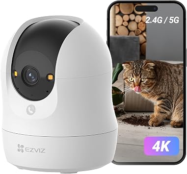 Ezviz C6N G1 8MP 4K   Mekan Wi-Fi G venlik Kameras , 360  D nebilen Ak ll  Takip, Bebek ve Evcil Hayvan Monit r