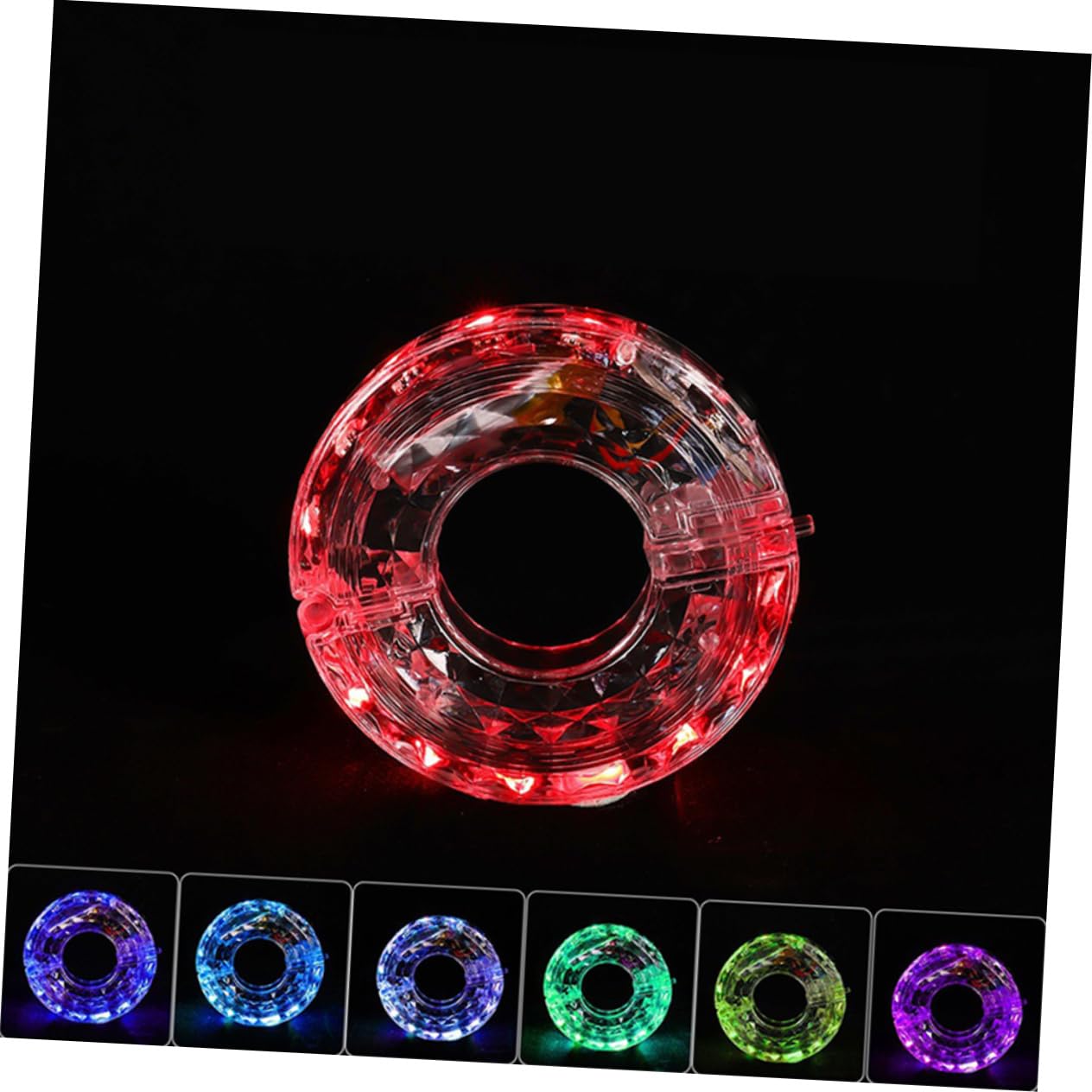 ibasenice Lumière de Roue de Vélo Décorative USB Rechargeable de Moyeu LED Étanche pour Cyclisme Installation Facile pour Amateurs de Vélo