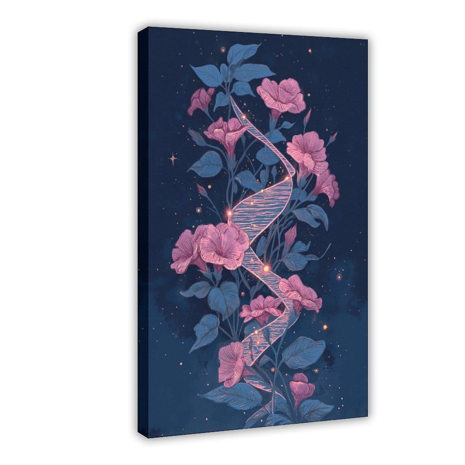 MRYCQ Celestial Botanical Poster Canvas Poster for Dorm Room Decor Gift