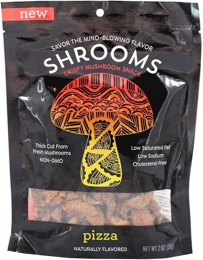 Shrooms Vegan Mushroom Crisps | Superfood Snack Made with Fresh