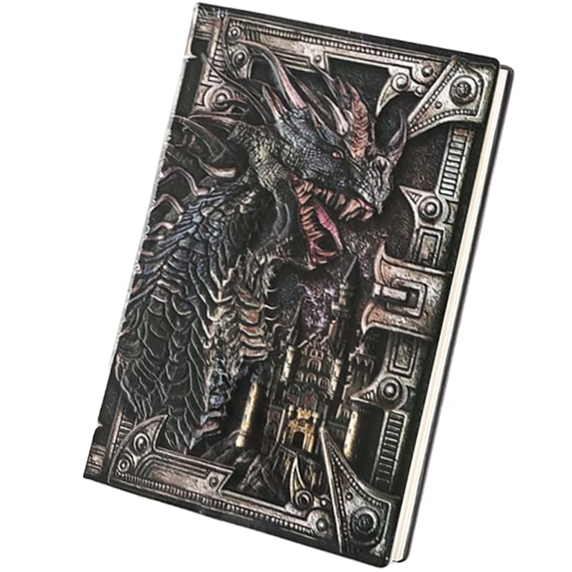 Amazon.co.jp: 【4つから選べる】ドラゴン 魔導書 風 ノート 魔法 本