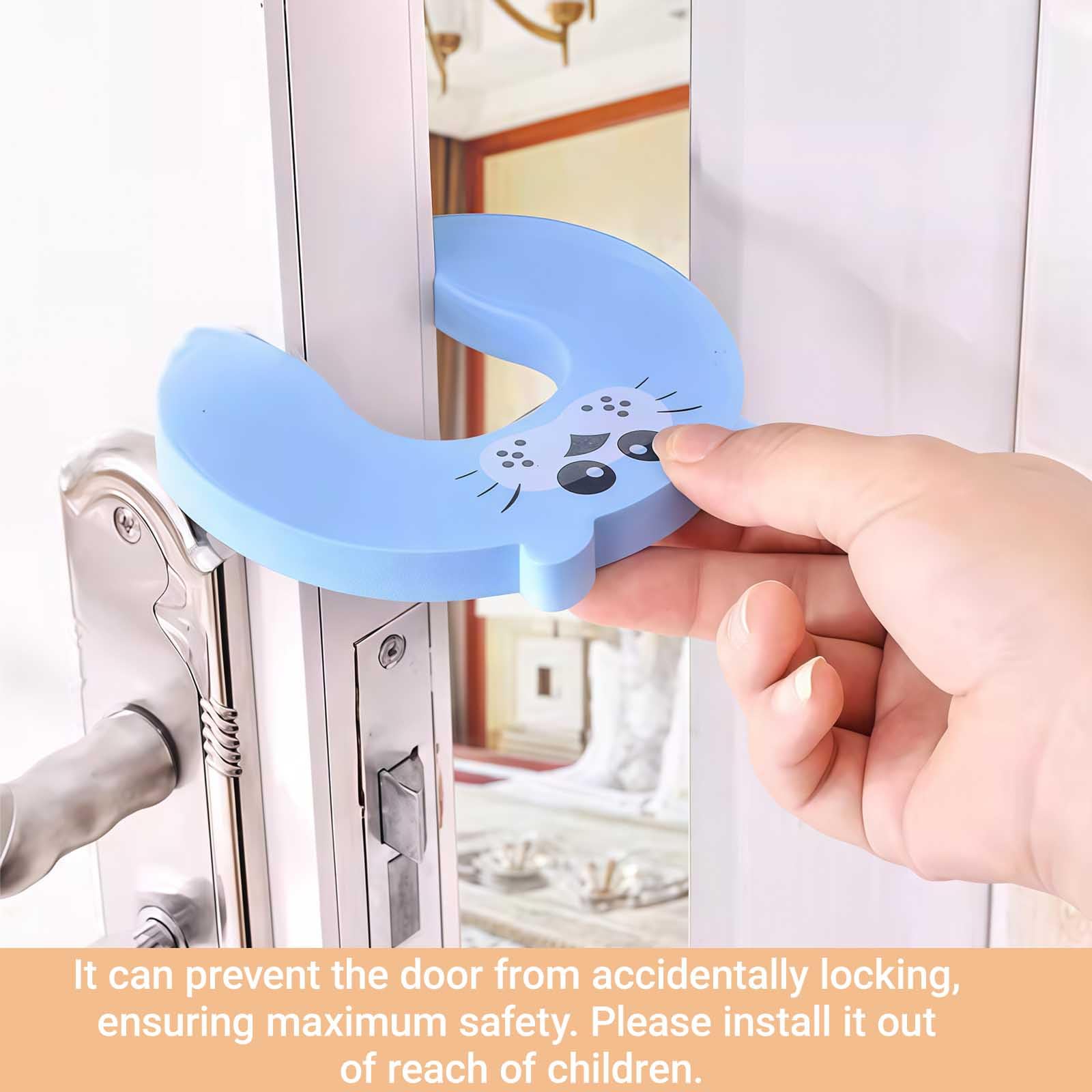 Door Stop Kids Pack of 6 EVA Foam Anti-collision Finger Protector Shockproof for Home Kindergarten Windows Doors Easy Install Safe and Quiet - Image 4