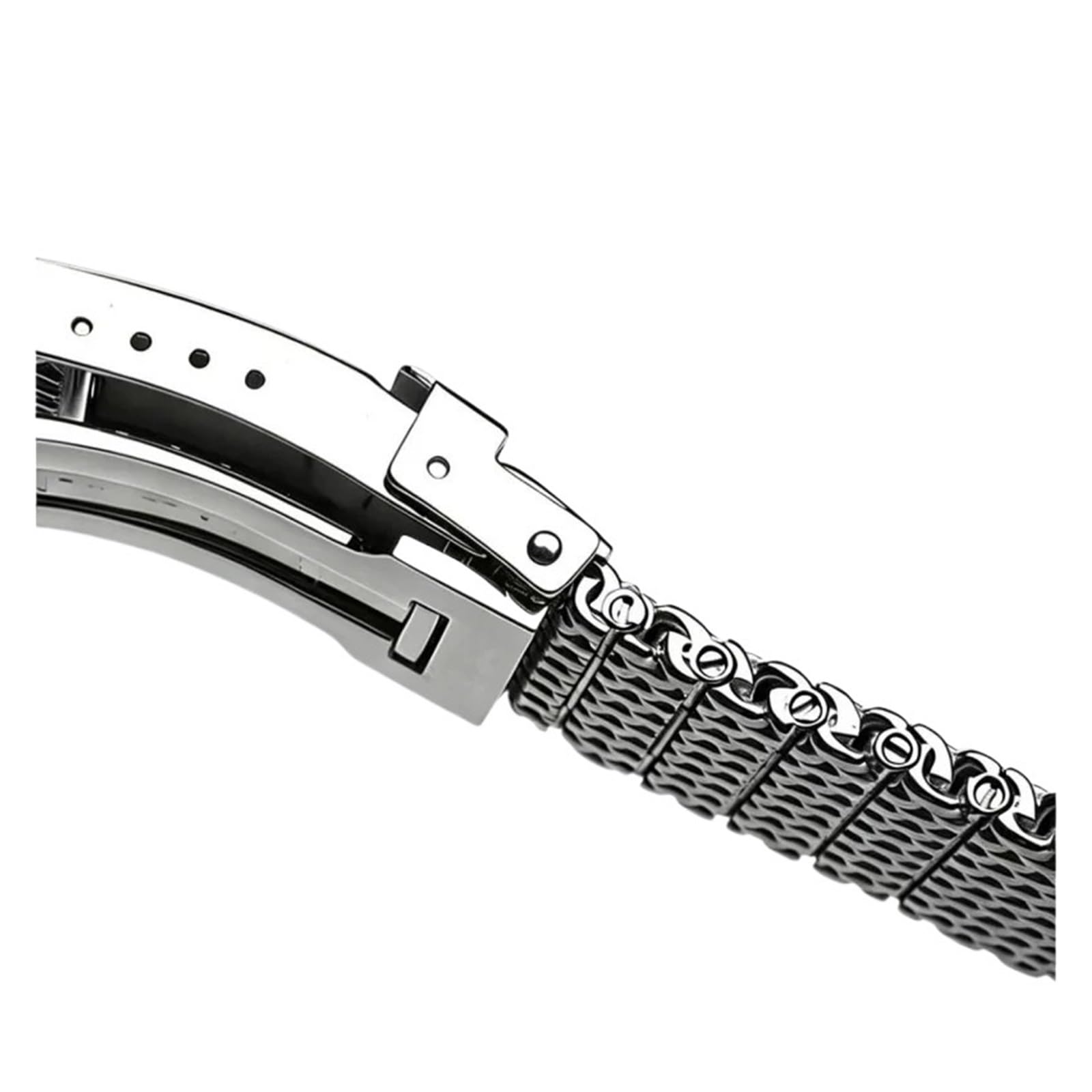 Genérico Compatible con Pulsera de eslabones Rosca Plateada Breit Super Ocean/Avenger/Navitimer-22 mm