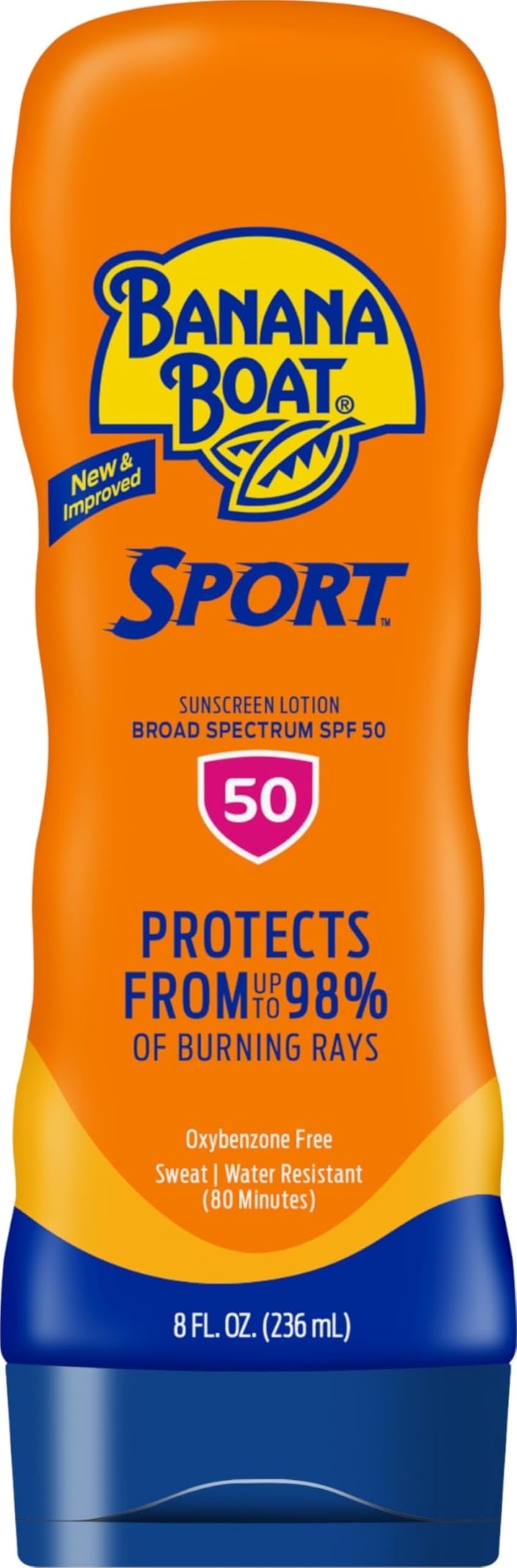 �️ Banana Boat Sport SPF 50 Sunscreen Lotion, 8 Fl Oz — beauty deal on Shopping With Noya