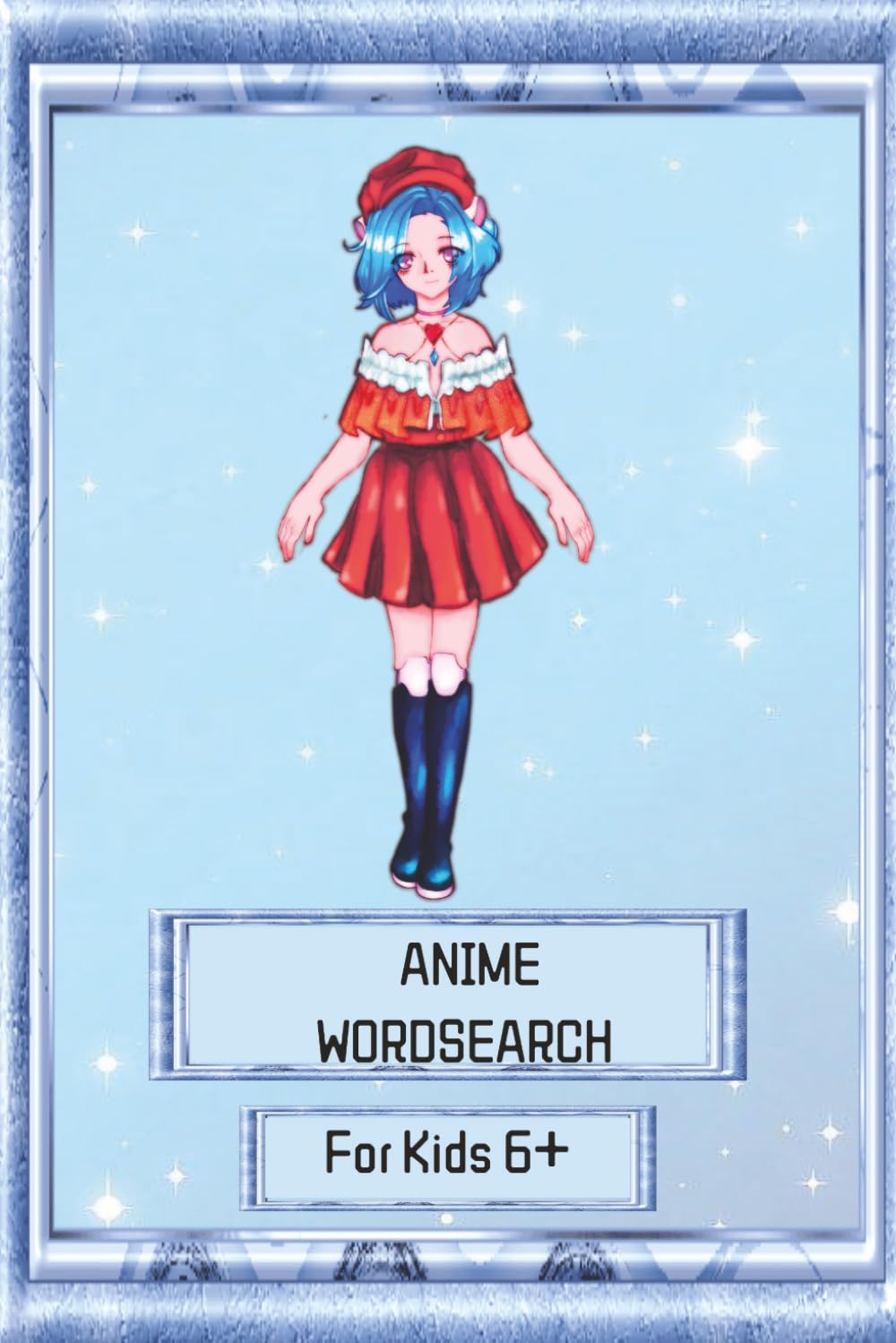 Blue Anime Wordsearch: Easy to Read Print about K-Pop, Artists, Korean Singers, and More | 6x9 inches (15.24 x 22.86 cm) ... Adults, Teens, and Kids