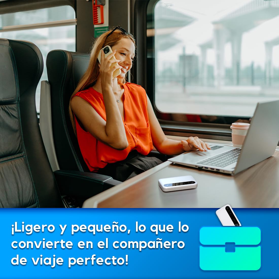 ZTE U50, Point d'accès WiFi Portable 5G avec Emplacement SIM débloqué, Modem-routeur 5G à Faible coût pour 32 appareils domestiques/Professionnels, 5G et 4G+, AX1800 WiFi 6, jusqu'à 32 appareils