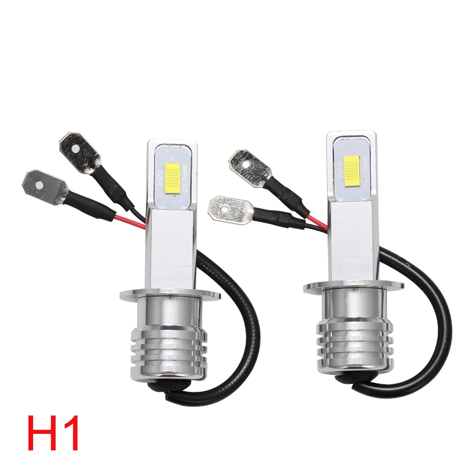 Żarówka ledowa 2 Sztuk LED Mini samochód Reflektor H7 H4 H11 H3 H1 CSP Samochód Lampki przeciwmgielne 12 V 24 V 6000K Białe Driving Running Bulbs do auto Automotive (Color : 8000K, Size : H11)