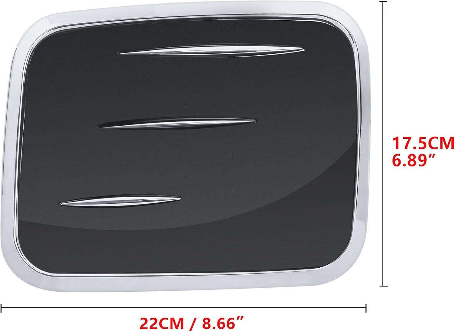 x xotic tech Fuel Oil Gas Tank Cover Cap Trim, Stainless Steel Black, Compatible with Toyota RAV4 2019 2020 2021 2022 2023 2024 2025