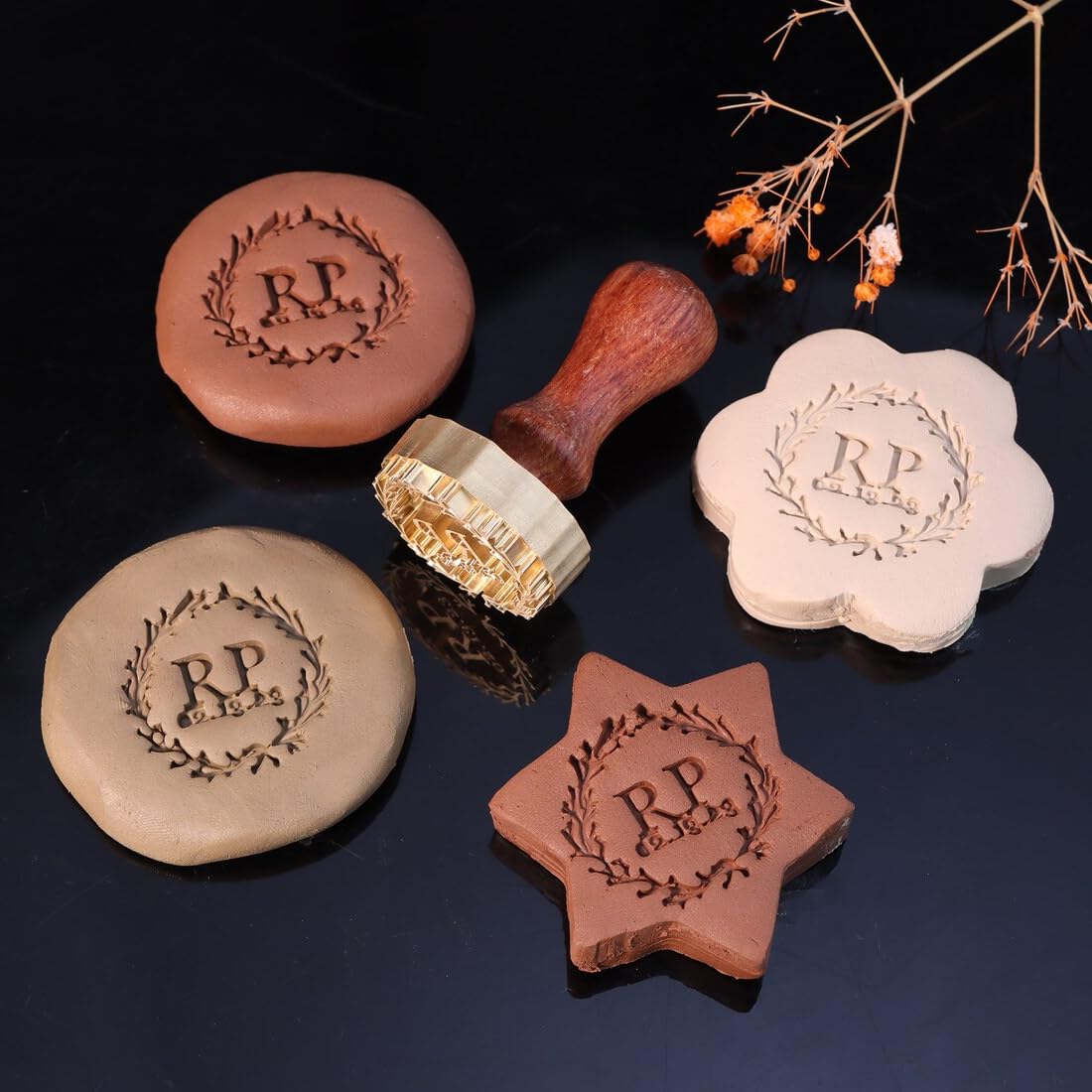 Tampon En Argile Personnalisé Tampon En Céramique Tampons En Pâte Polymère Pour Poterie Tampons En Argile Tampons En Céramique Pour Poterie Tampon En Argile Sur Mesure - France