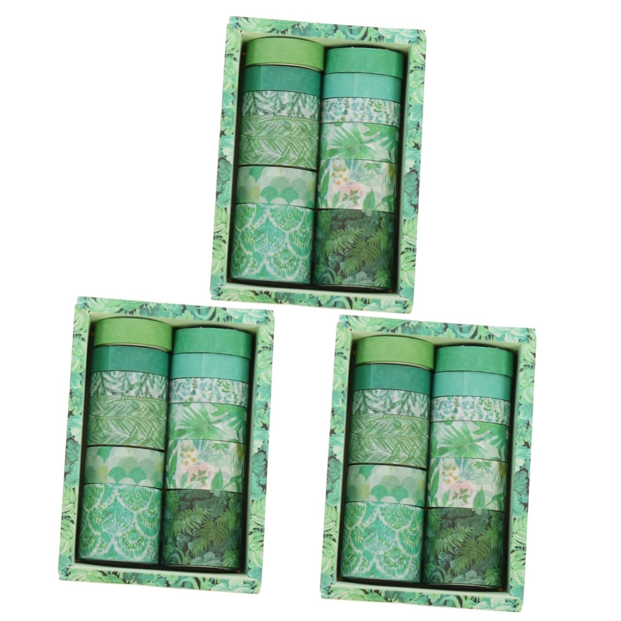 NUOBESTY 36 Nastro Adesivo Washi Colorato Per Scrapbooking Nastro Decorativo Per Fai Da Te Adesivi Per Diario e Artigianato Creativo Design Vivid Pattern