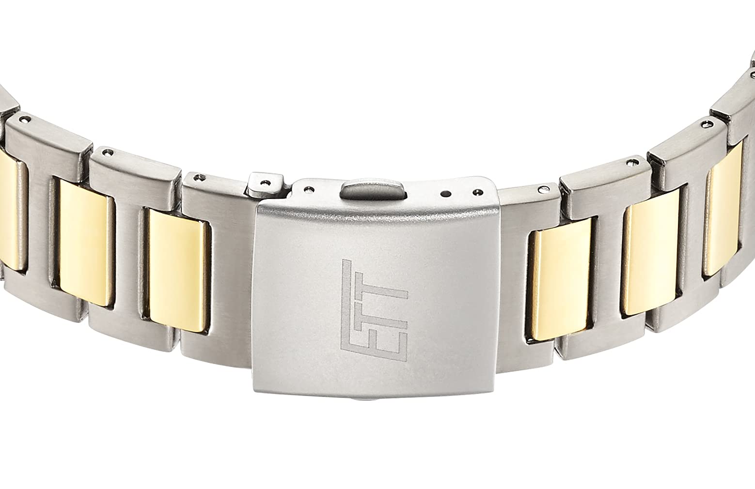 ETT Eco Tech Time Funk Solar Herren Uhr Analog mit digitalem Datum mit Titan Armband EGT-11468-21M