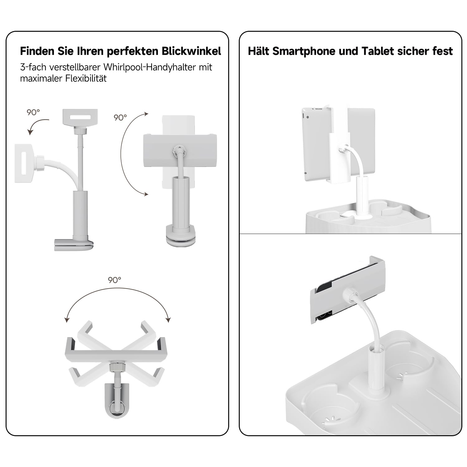 Plateau Réglable Pour Spa 3 En 1 - Porte-gobelets Et Support Téléphone - Pour Piscines Gonflables - 11