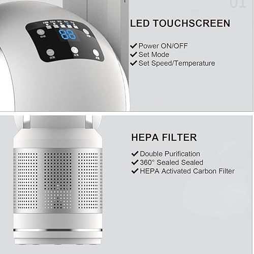 Miniatura 6 de Ventiladores de piso de pie de 35 pulgadas con ventilador silencioso remoto para Cuarto, para dormitorio, habitación, oficina en casa