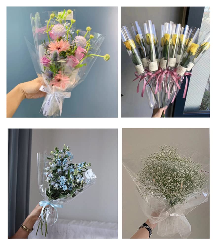 Amazon | NatureMan 50枚 クリアセロハンフラワーラッピングペーパー