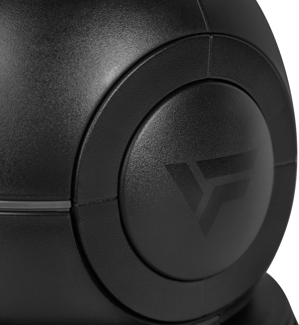 VirtuFit Kettlebell regolabile 2/20 kg | Costruzione in acciaio resistente | Allenamento funzionale, crossfit e sport di forza | Manico ergonomico | Nero