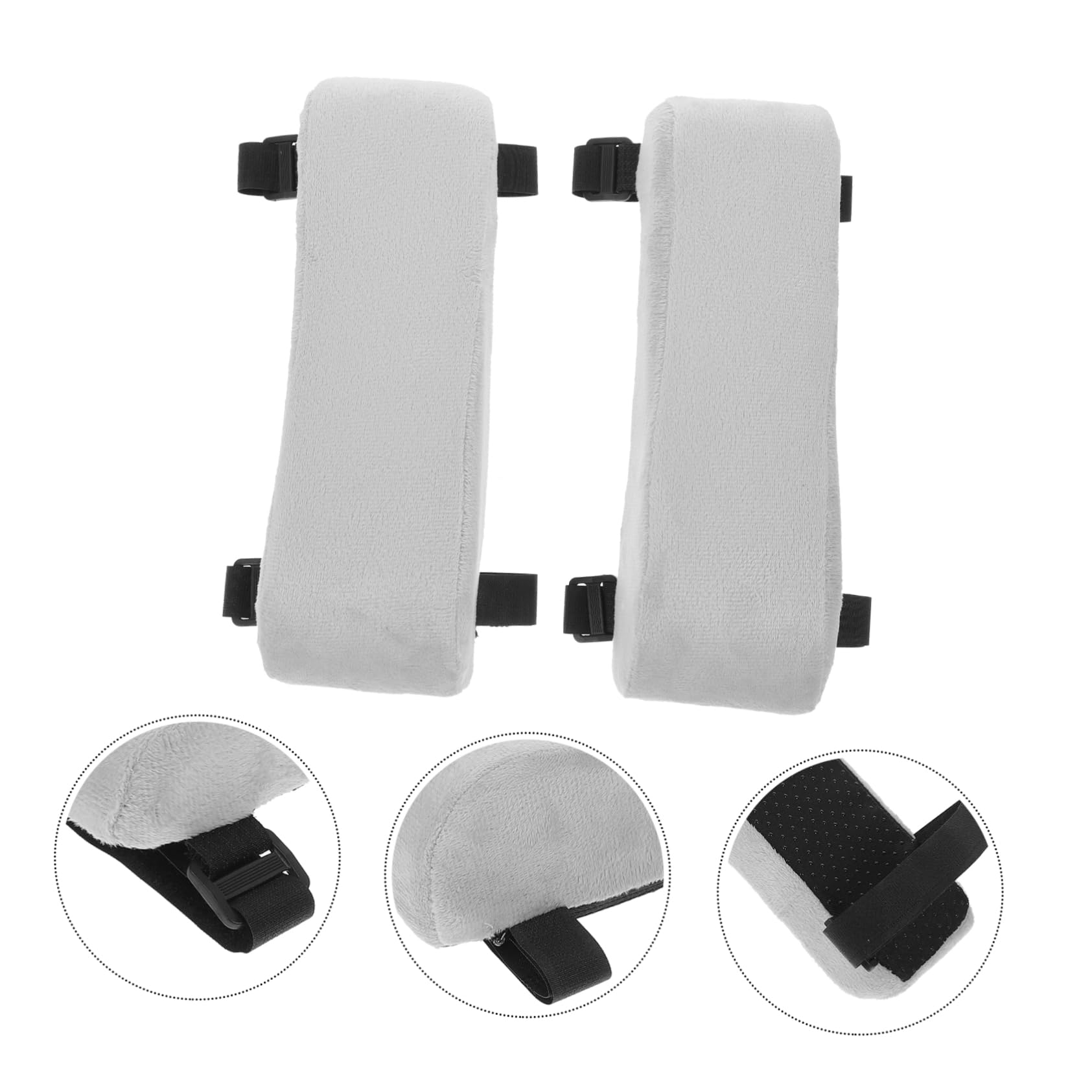 Happyyami Almohadillas para Reposabrazos de Silla 2 Piezas Poliéster