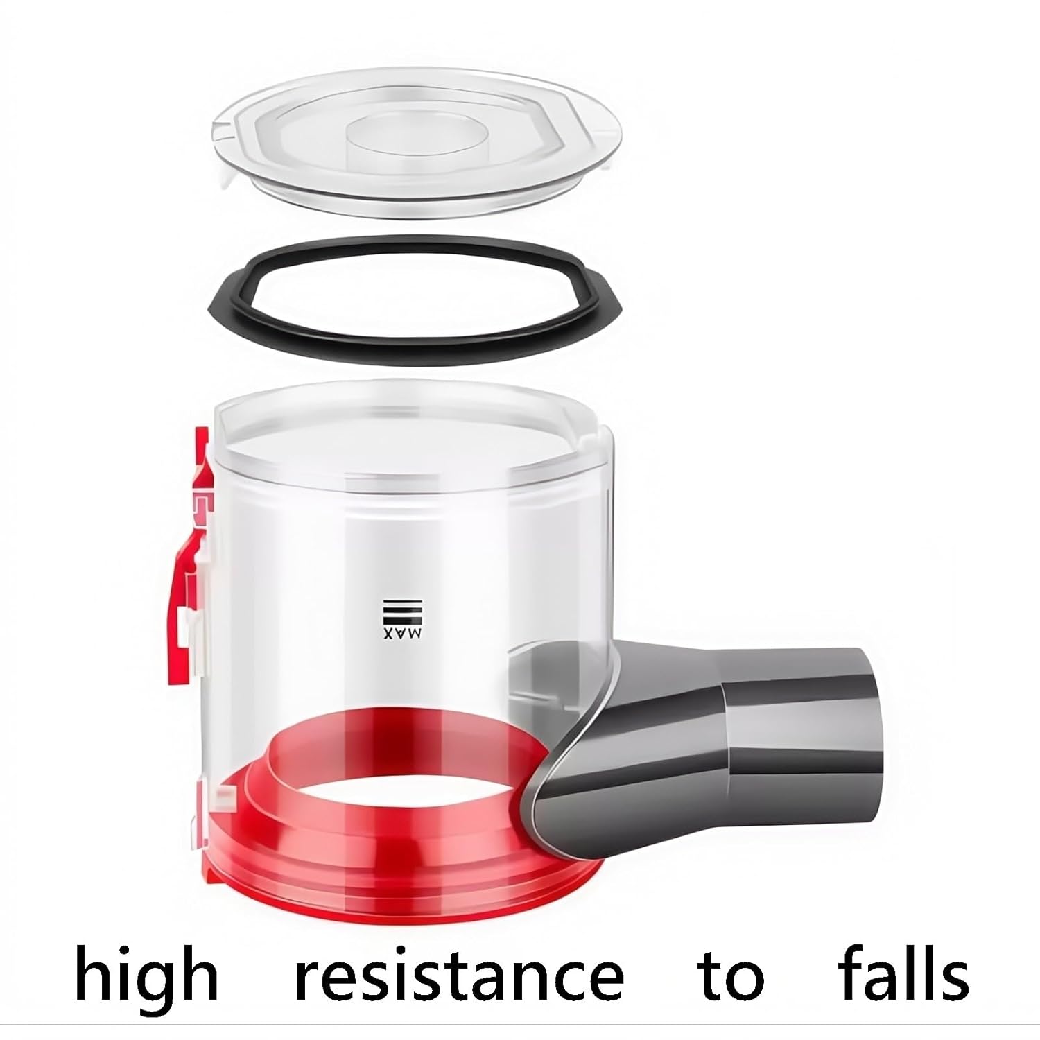 Handheld Vacuum Cleaner Dust Cup Compatible with Dyson V7 V8 Replacement Dust Bin Accessories, Upgraded Reliable Garbage Bin