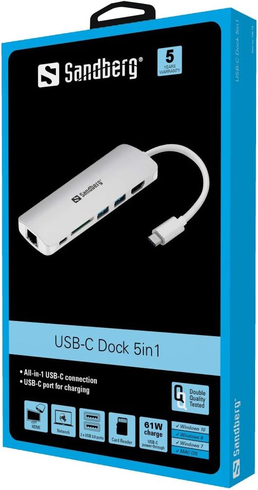 Sandberg C Dock HDMI + LAN + SD + USB 61 W, Other