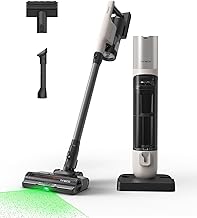 Tineco Pure One Station 5 Pro Cordless Vacuum Cleaner with Auto-Vacuum Base 2.5 L, 100 Min Autonomy, Anti-Winding Brush, 120° LED Dust Detection, 200 AW, Accessories for Multi-Surfaces