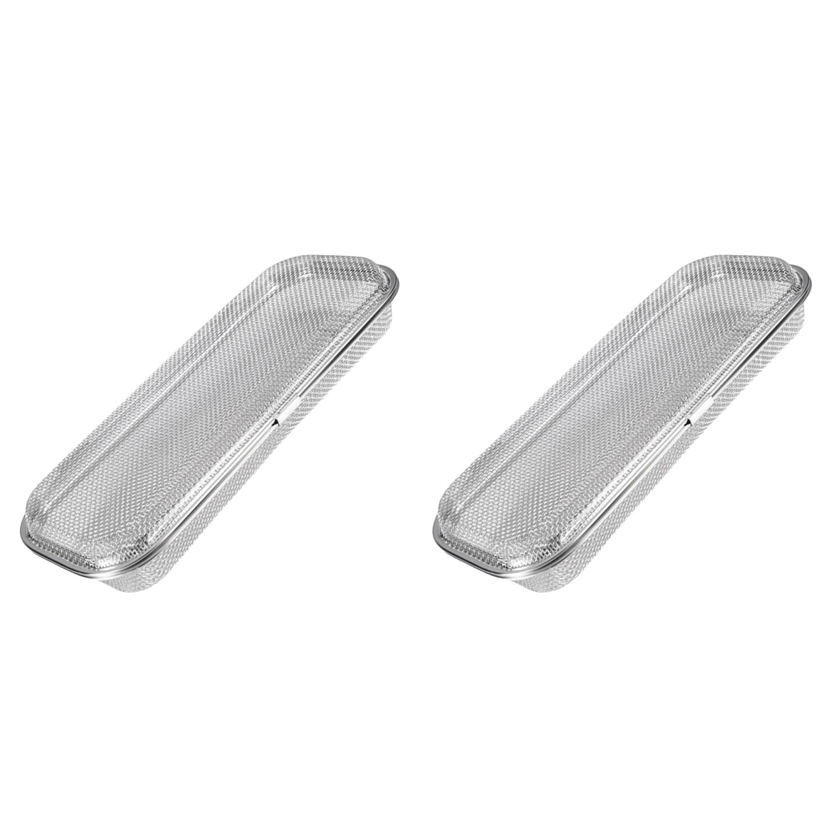 Hndhbfgrt 2X Dishwasher Basket, Stainless Steel Dishwasher Silverware Basket, Dishwasher Utensil Basket Rectangular Mesh
