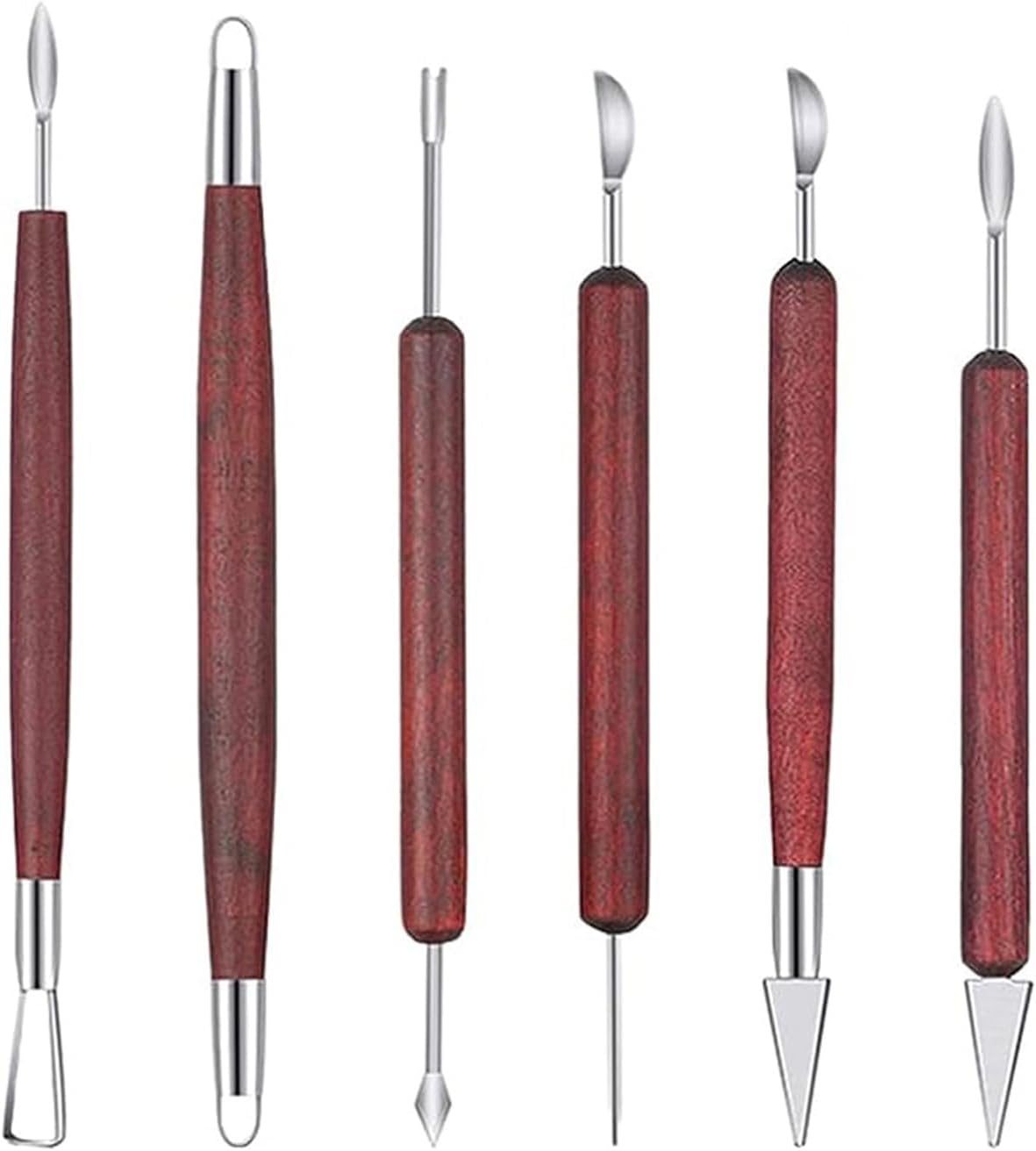 6pcs Clay Tools Pumpkin Carving Tools Clay Modelling Tools for Pottery Clay Sculpting Tools