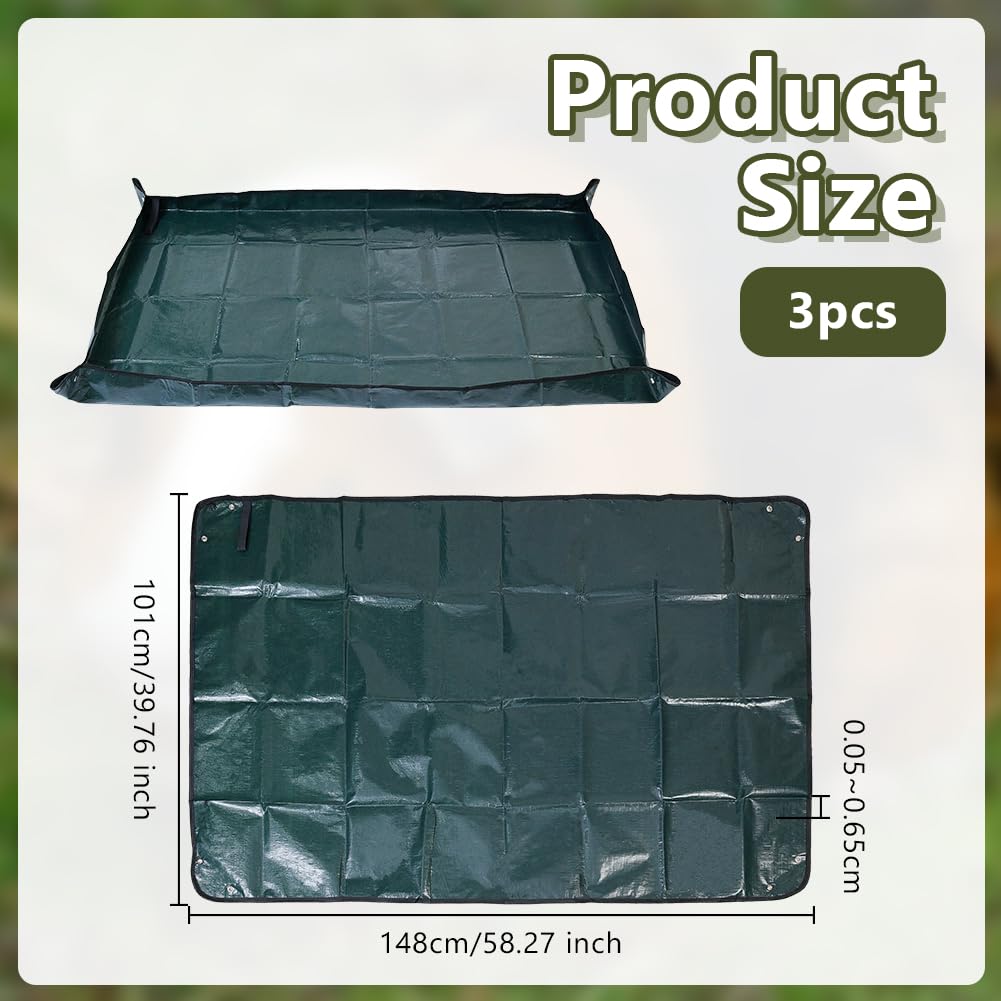 OLYCRAFT 3 Stück wasserdichte Haustier Laufstallmatte 1.5x1 m Dunkelgrün wasserdichte Käfigeinlage Für Meerschweinchen Waschbare Meerschweinchen Kleintier Einstreumatte Für Kaninchen Frettchen
