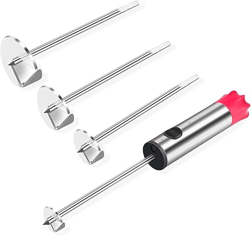 Newness Multi-Purpose Veggie Drill with Sharp Blade and Ergonomic Anti-Slip Handle, 4 Sizes for Coring and Hollowing out Zucchini, Potatoes, Carrot