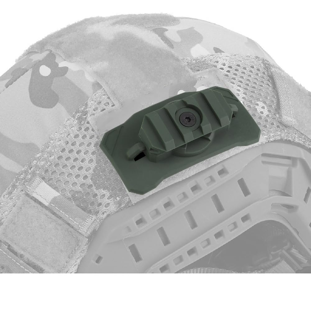 Tactical Helmet Mount for X300/X400/TLR-1/Surefire Series Lamp with 360° Rotate and Hoo&Loop Fast-Attach, Nylon Material, (OD)