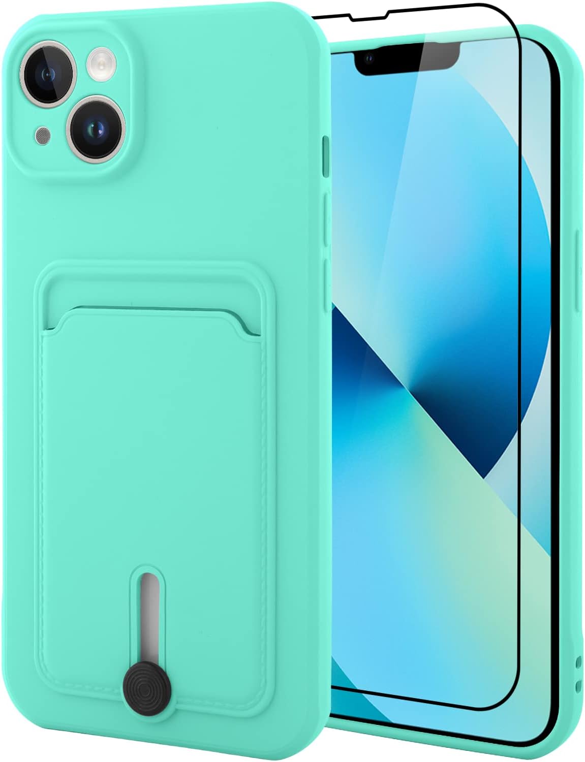 MZELQ TPU Wallet Compatible with iPhone 12 Case, Card