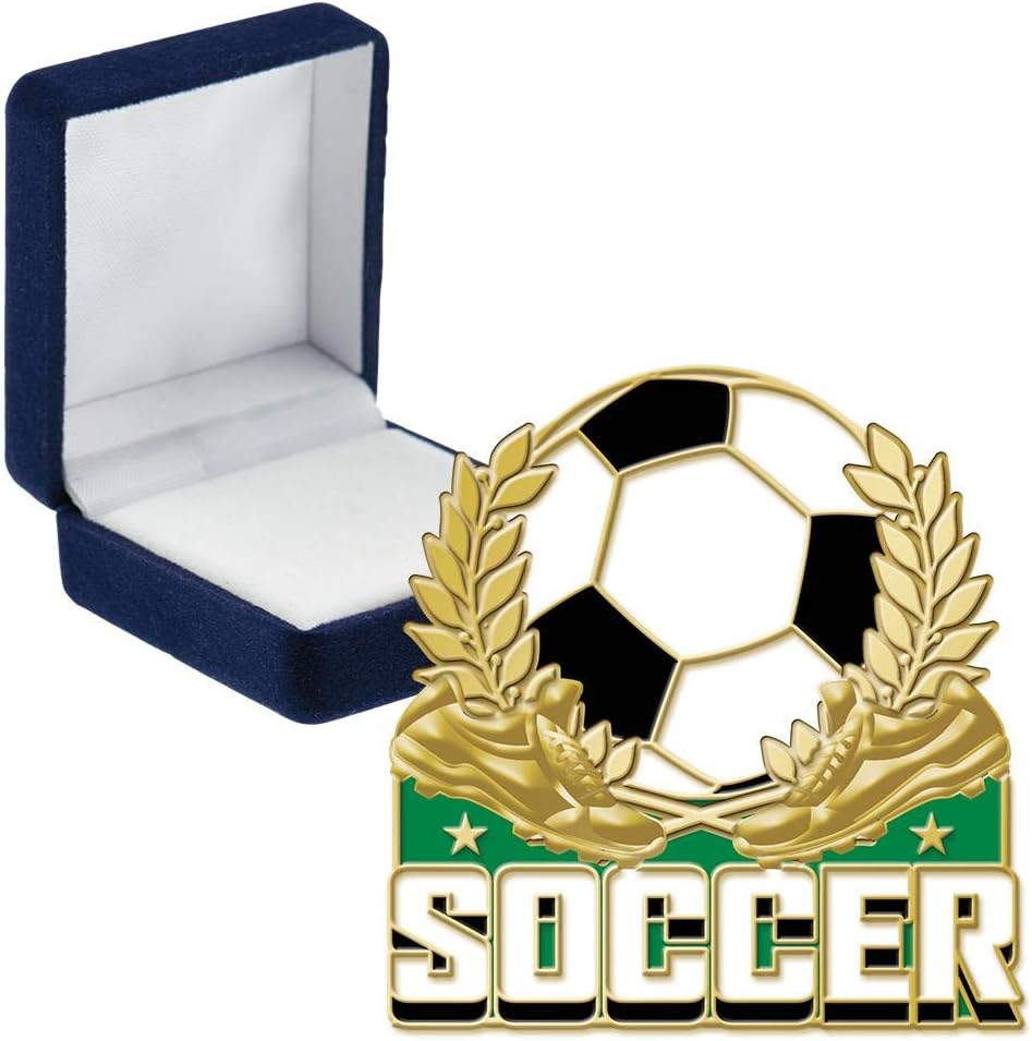 Crown Awards Soccer Wreath Turf Pins, Soccer Wreath Turf Pin