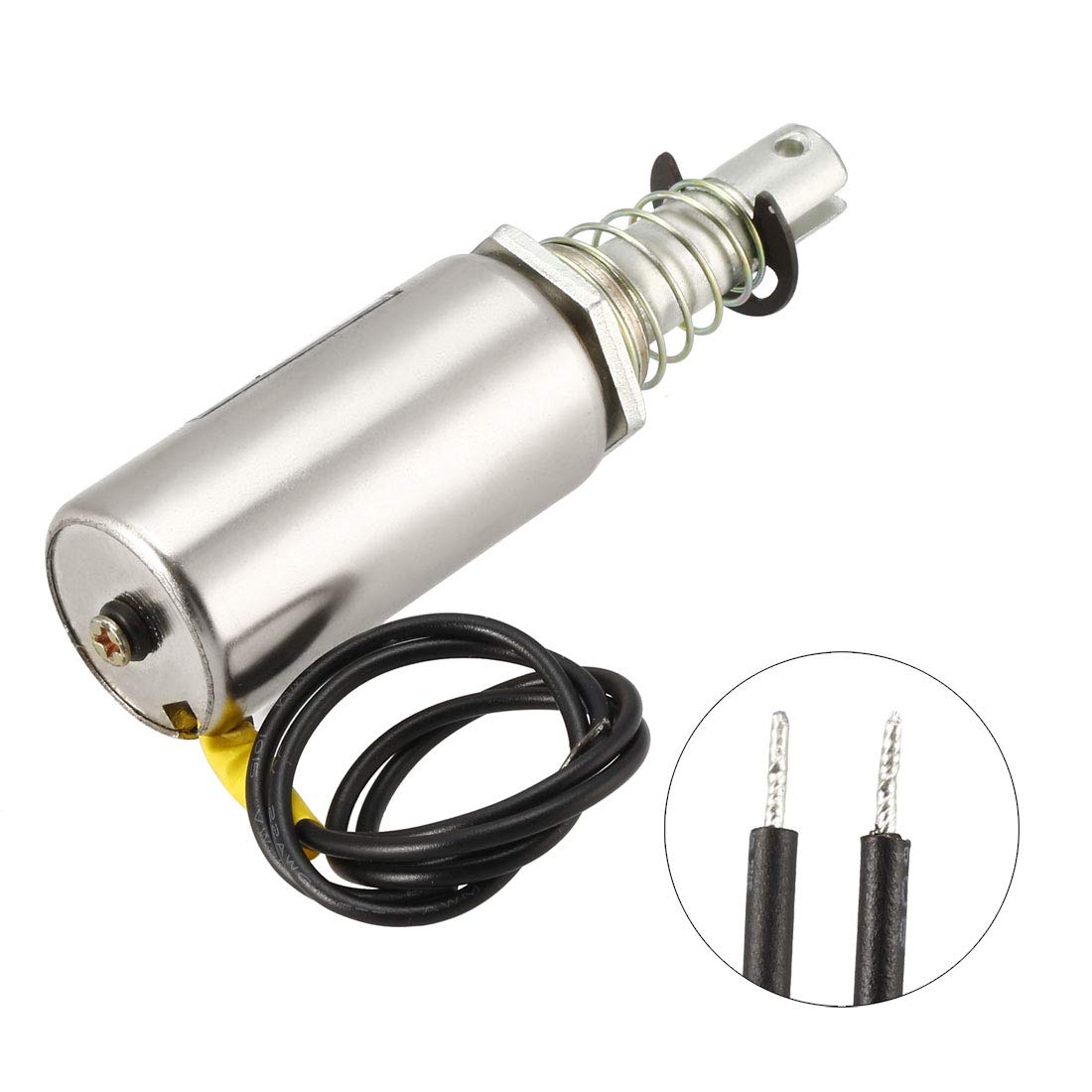 sourcing map DC 12 V 1 kg 0 mm Push Pull Tipo Elettromagnete Elettromagnete Lineare Motion Tipo Tubolare