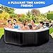 80 * 80 Inch Hot Tub Mat, Extra Large Inflatable Hot Tub Pad Outdoor Indoor, Waterproof Slip-Proof Backing, Absorbent Spa Pool Ground Base Flooring Protector Mat (80 * 80 Mat-Square)
