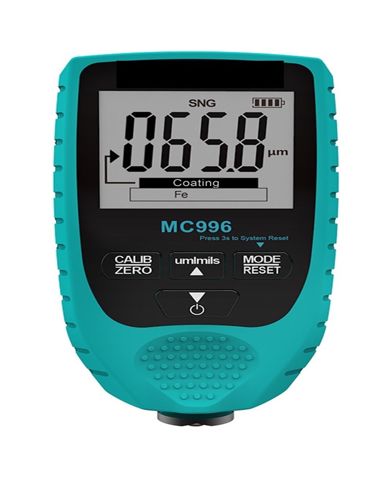MC996 MC998 Misuratori di spessore Rivestimento in pellicola vernice for auto Rilevatore Strumenti riparazione automobili Kit sonda Fe e NFe 0-1500um,Alta Precisione(MC996)
