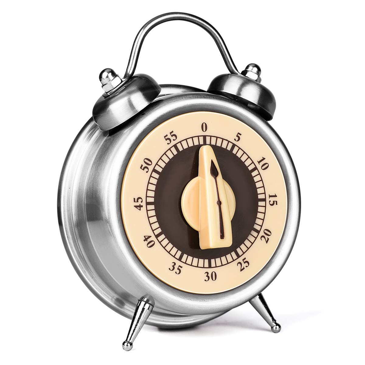 Buy Mechanical Kitchen Timer No Battery Required Countdown Timer with Loud Alarm Clock Visual