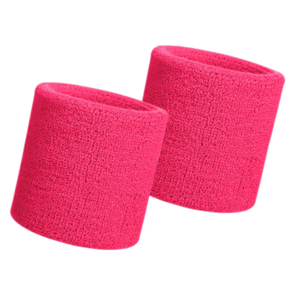 HANERDUN Sports Wristbands Sweat Wrist Sweatbands For Men And Women Terry Cloth Wrist bands Sweat For Gym Running Basketball Tennis Working Out โ image 1