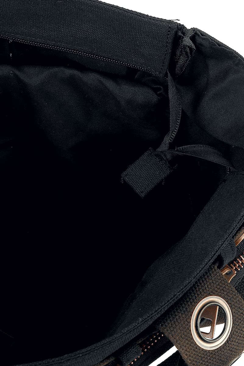 Banned Alternative Black Brown Key Bag Unisex Umhängetasche schwarz Gothic