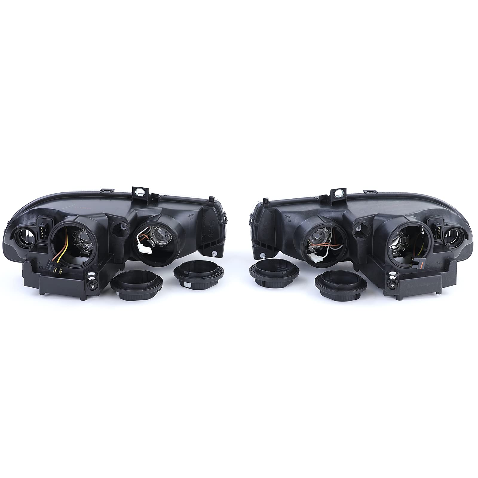 Carparts-Online 10109 - Fanale in vetro trasparente, colore: Nero