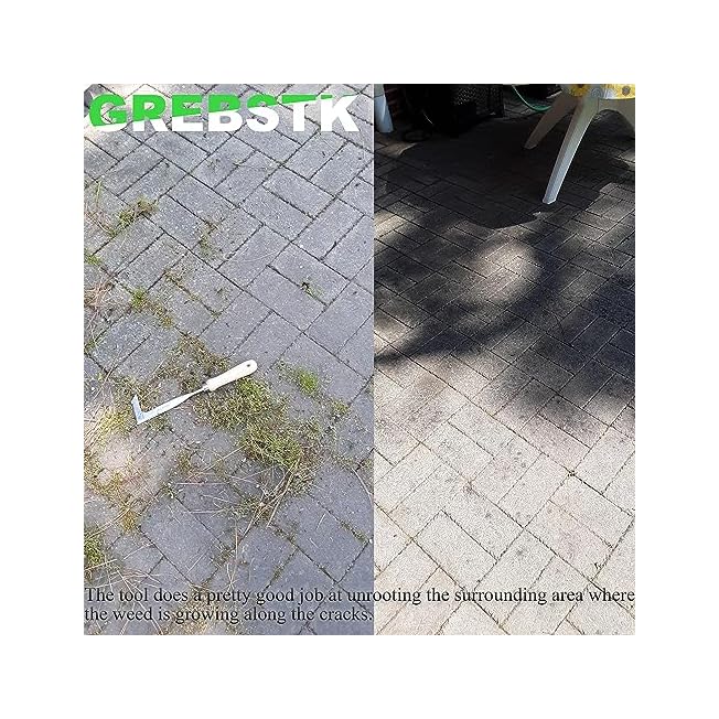 GREBSTK Crack Weeder Crevice Weeding Tool Stainless Steel Manual Weeder Beech Handle Gardening Tool